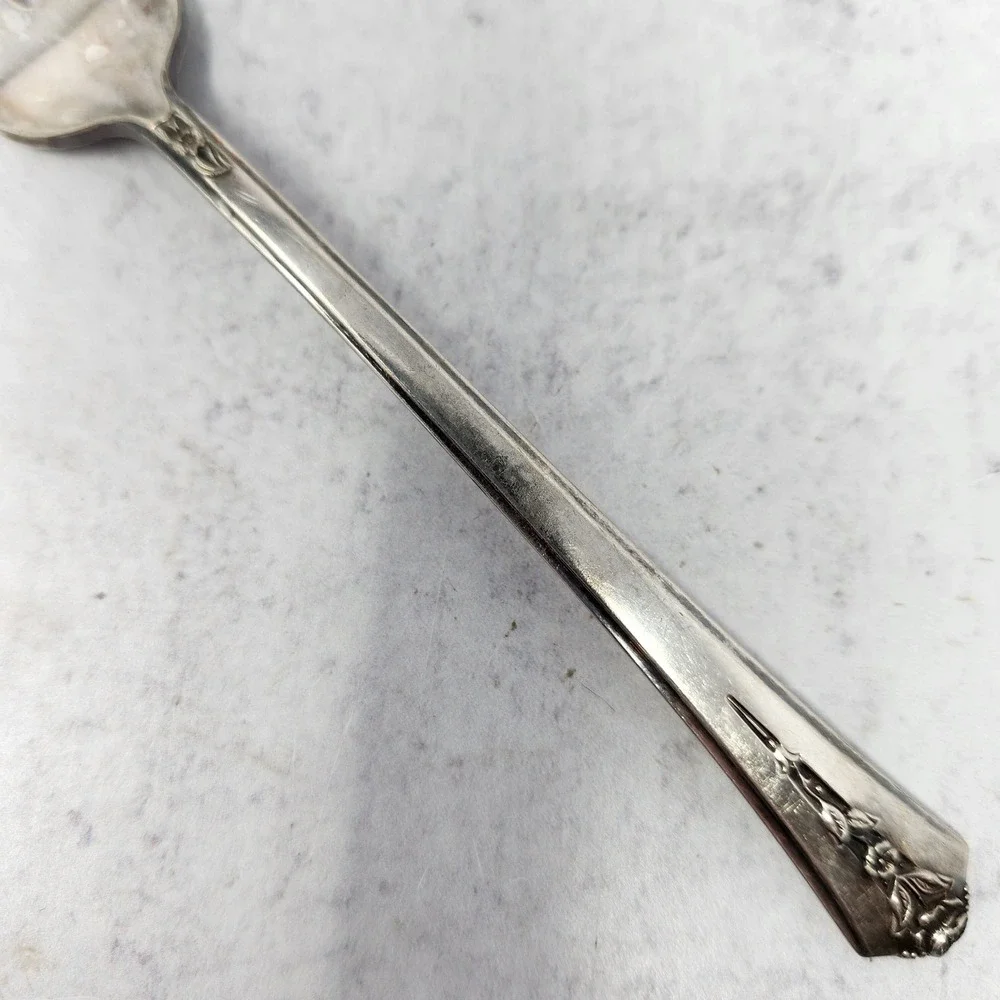 6 Vintage Spring Garden Silverplate Dinner Forks (1949) International Silver